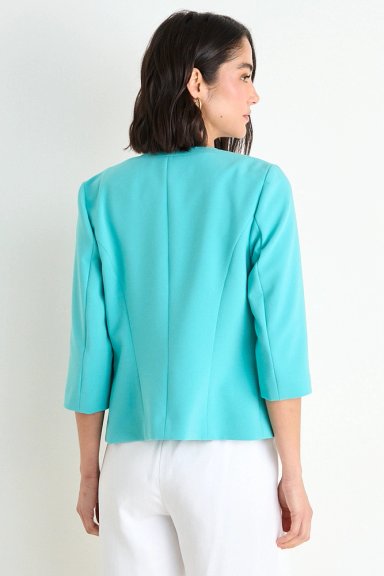 BLAZER LISO CON SOLAPA VERDE CATA MUJER ASH - 3
