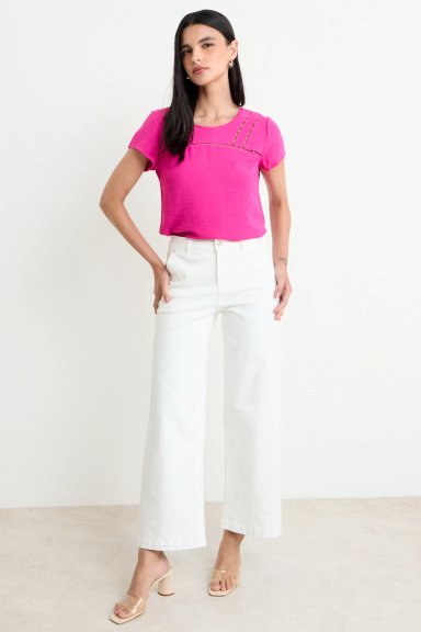 BLUSA LISA FUCSIA MUJER ASH - 4
