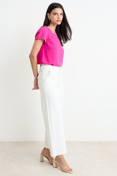 BLUSA LISA FUCSIA MUJER ASH - 5