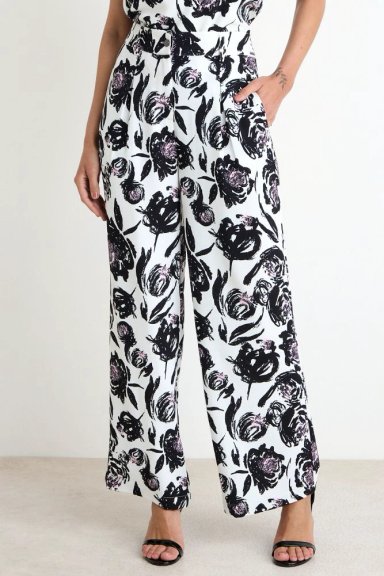 PANTALON PALAZZO FANTASIA NEGRO MUJER ASH - 2