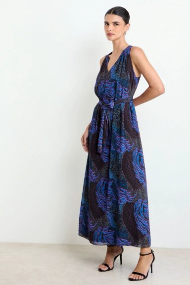 VESTIDO LARGO FANTASIA NEGRO MUJER ASH - 4