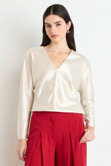 BLUSAS MANGA LARGA CRUDO MUJER ASH - 1