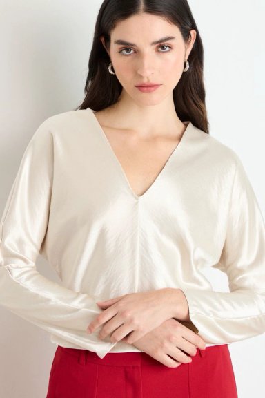 BLUSAS MANGA LARGA CRUDO MUJER ASH - 2