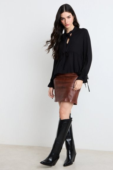 BLUSAS MANGA LARGA NEGRO MUJER ASH - 5