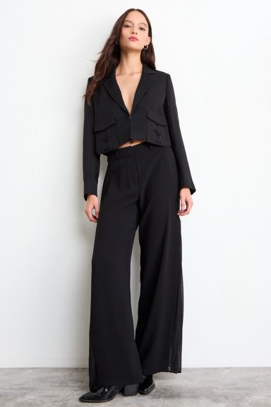 BLAZER LISO NEGRO MUJER IO - 5