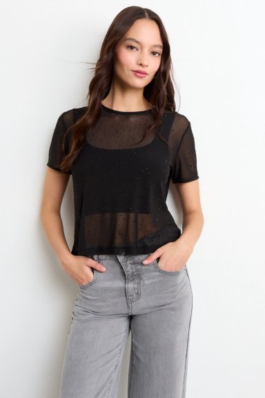 POLERA FANTASIA NEGRO MUJER IO - 2