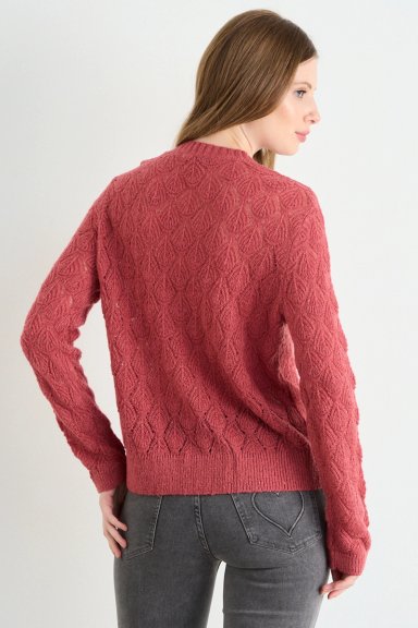 SWEATER CALADO NARANJO MUJER ASH - 3