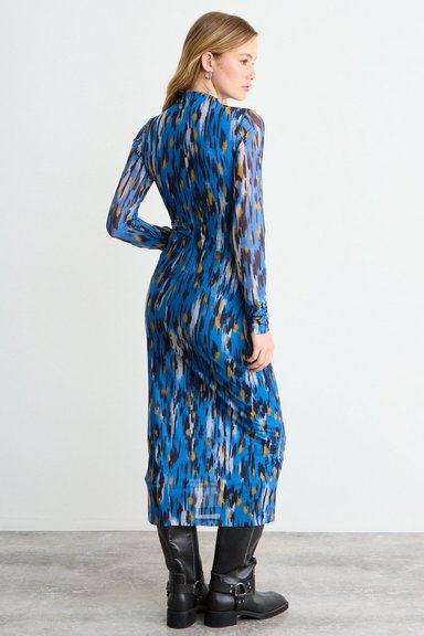VESTIDO FANTASIA LARGO CELESTE MUJER IO - 3