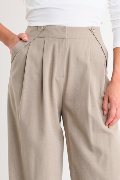 PANTALON LISO AVELLANA MUJER IO - 2