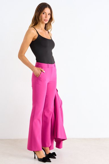 PANTALON RECTO LISO FUCSIA MUJER ASH - 5