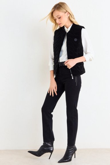 PARKA SIN MANGAS NEGRO MUJER ASH - 5