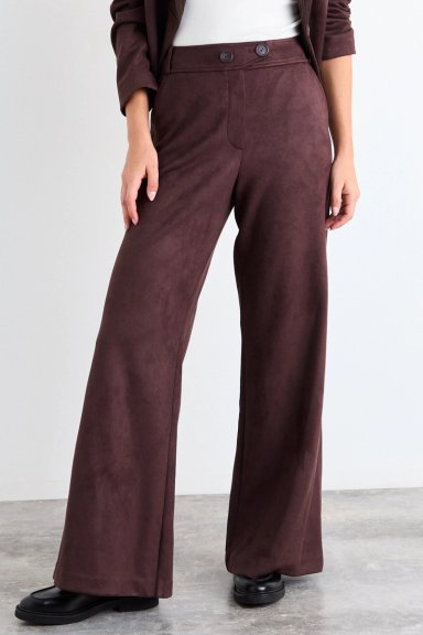 PANTALON LISO CAFE  MUJER IO - 2