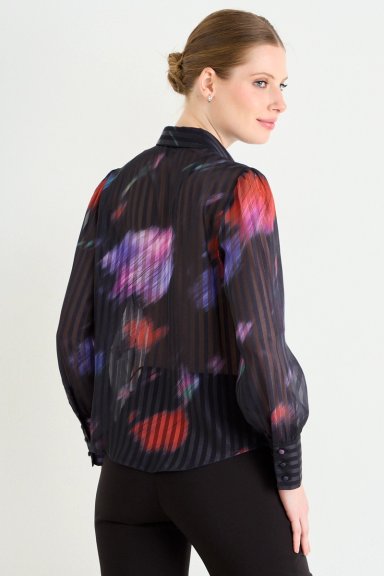 BLUSA CAMISERA FANTASIA NEGRO MUJER ASH - 3