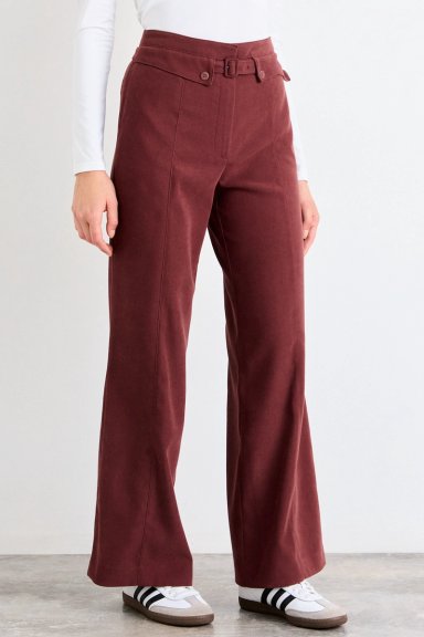 PANTALON LISO CAFE  MUJER IO - 2