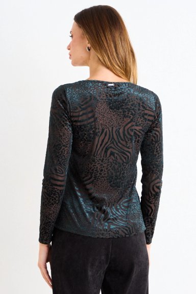 POLERA MODA VERDE MUSGO MUJER ASH - 2