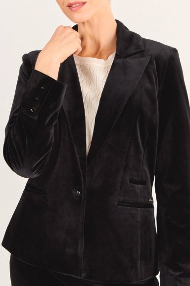 BLAZER LISO NEGRO MUJER MAGRIFFE - 2