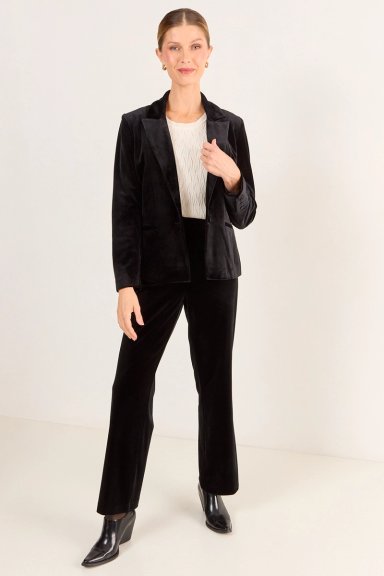 BLAZER LISO NEGRO MUJER MAGRIFFE - 5