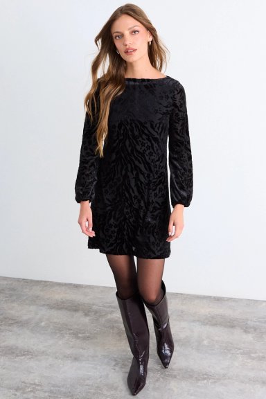 VESTIDO LISO NEGRO MUJER IO - 2