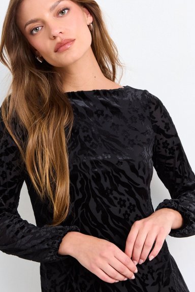 VESTIDO LISO NEGRO MUJER IO - 3