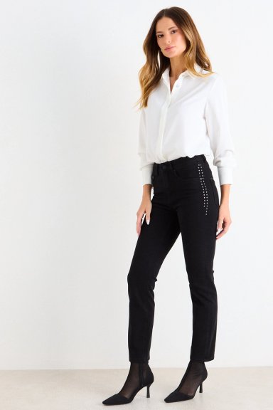 SKINNY JEANS NEGRO MUJER ASH - 5