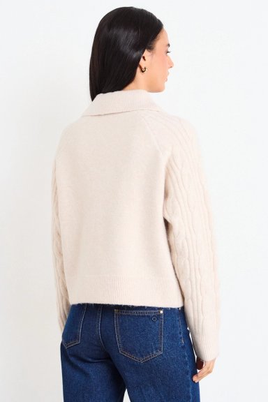 SWEATER LISO BEIGE MUJER IO - 3
