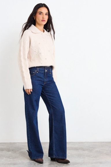 SWEATER LISO BEIGE MUJER IO - 5