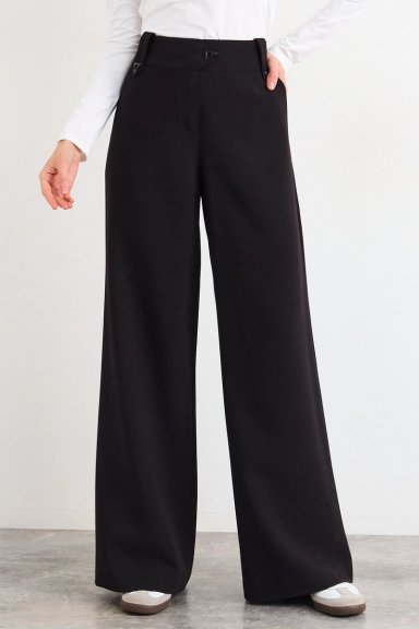 PANTALON LISO NEGRO MUJER IO - 3