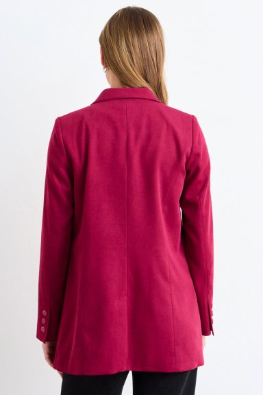 BLAZER LISO BURDEOS MUJER IO - 3