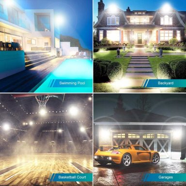 FOCO REFLECTOR 200W LUZ LED EXTERIOR IP66 RESISTENTE AL AGUA - 5