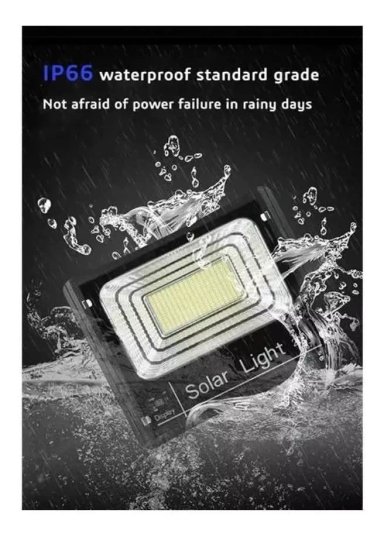 FOCO REFLECTOR SOLAR COMPAQPEAT 500 W PANEL SOLAR Y CONTROL REMOTO - 5