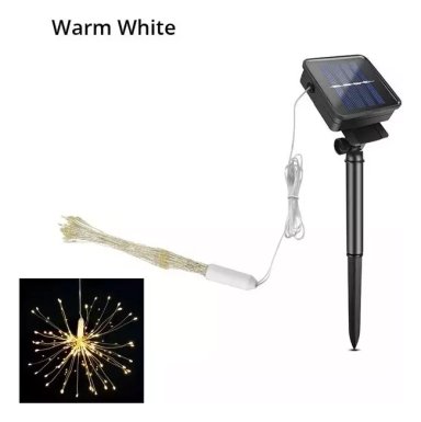 LUCES ARBOLEDA LED FUEGO ARTIFICIAL SOLAR NAVIDAD GUIRNALDA - 3