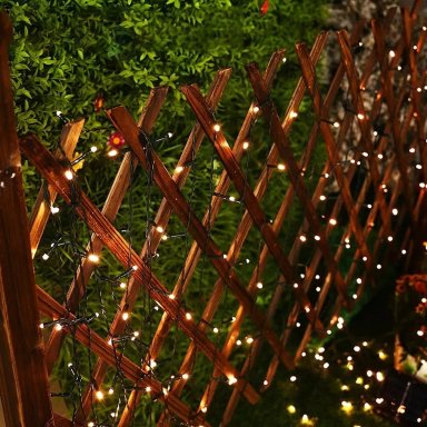 LUCES PACK 2 SOLAR GUIRNALDA AMARILLO 10 M NAVIDAD - 4
