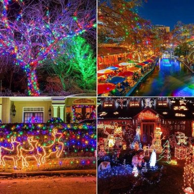 LUCES PACK 3 SOLAR NAVIDAD GUIRNALDA MULTICOLOR 10 METROS - 3