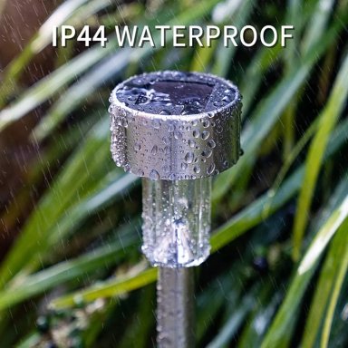 PACK X10 ESTACAS FARO LAMPARA SOLAR ALUMINIO INOXIDABLE - 5