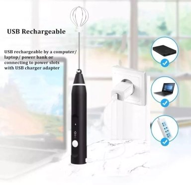 BATIDORA UNIQUE MINI BATIDOR CAFÉ ESPUMA REVOLVEDOR RECARGABLE USB - 5
