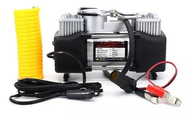 COMPRESOR DE AIRE DOBLE CILINDRO PISTO 12V AUTO Y CAMIONETA - 4