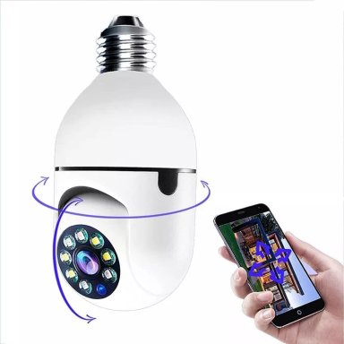 CÁMARA IP SEGURIDAD AMPOLLETA MOTORIZADA 360° E27 SOCKET - 1