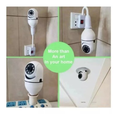 CÁMARA IP SEGURIDAD AMPOLLETA MOTORIZADA 360° E27 SOCKET - 5