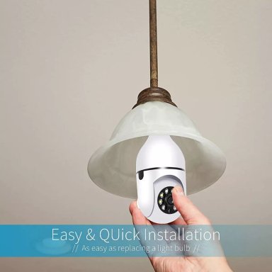 CÁMARA TASBEL CAMARA AMPOLLETA WIFI SEGURIDAD PANORAMICA 360 - 5