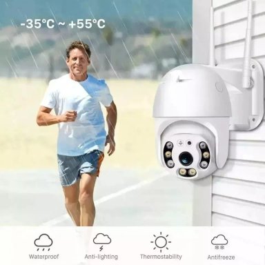 CAMARA SEGURIDAD WIFI IP RANURA MICROSD EXTERIOR 1080P - 5