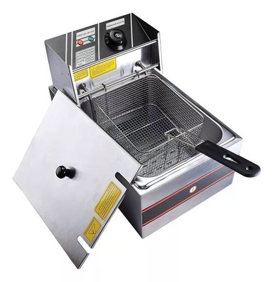 FREIDORA 6L GRADO COMERCIAL COLOR PLATEADO - 3