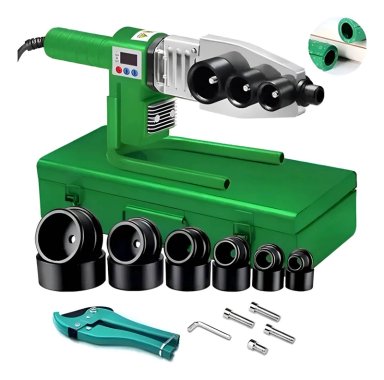 TERMOFUSOR KIT 1000W PANTALLA DIGITAL DE CON 6DADOS+TIJERAS - 1