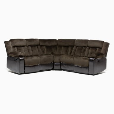 SOFÁ SECCIONAL DANIELS 5 CUERPOS TERCIOPELO MODERNO RECLINABLE DESMOND - 2