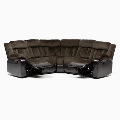 SOFÁ SECCIONAL DANIELS 5 CUERPOS TERCIOPELO MODERNO RECLINABLE DESMOND - 3