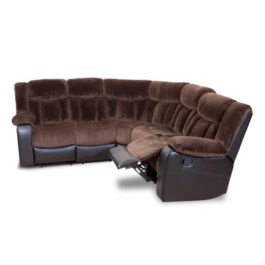 SOFÁ SECCIONAL DANIELS 5 CUERPOS TERCIOPELO MODERNO RECLINABLE DESMOND - 5