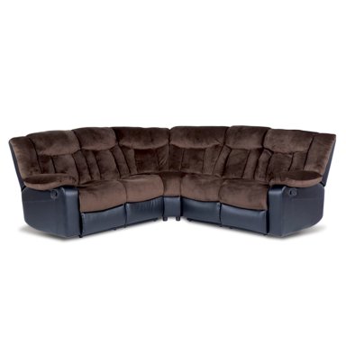SOFÁ SECCIONAL DANIELS 5 CUERPOS TERCIOPELO MODERNO RECLINABLE DESMOND - 6