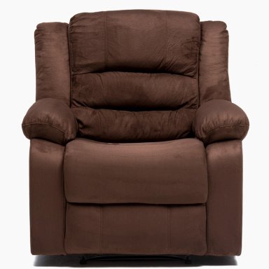 BERGER DANIELS 98060R 1 CUERPO TERCIOPELO CAFE RECLINABLE MODERNO MARTELL ELEPHANT - 4