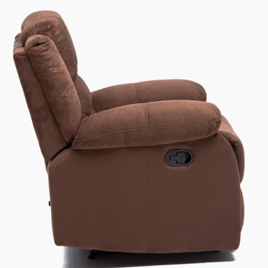 BERGER DANIELS 98060R 1 CUERPO TERCIOPELO CAFE RECLINABLE MODERNO MARTELL ELEPHANT - 6