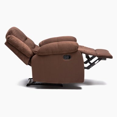 BERGER DANIELS 98060R 1 CUERPO TERCIOPELO CAFE RECLINABLE MODERNO MARTELL ELEPHANT - 7