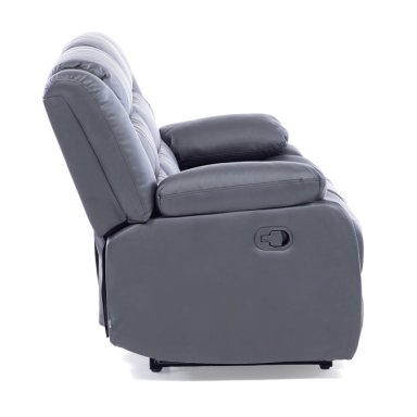 SOFA ROMA 3 CUERPOS NEGRO RECLINABLE MODERNO - 10